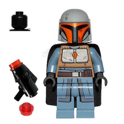 LEGO Minifigure - Mandalorian Tribe Warrior - Grey/Orange [STAR WARS]