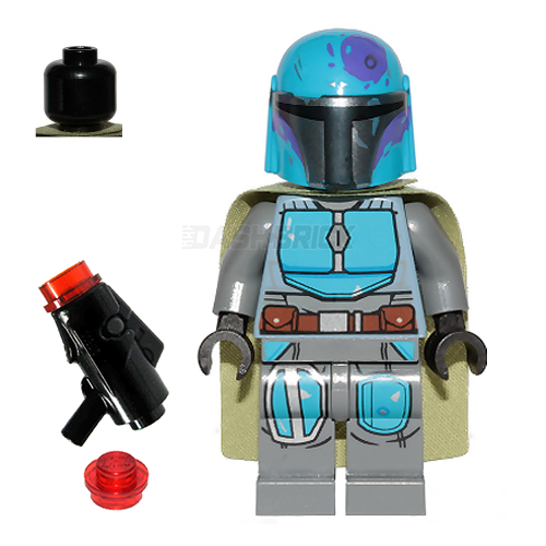 LEGO Minifigure - Mandalorian Tribe Warrior - Olive/Azure [STAR WARS]