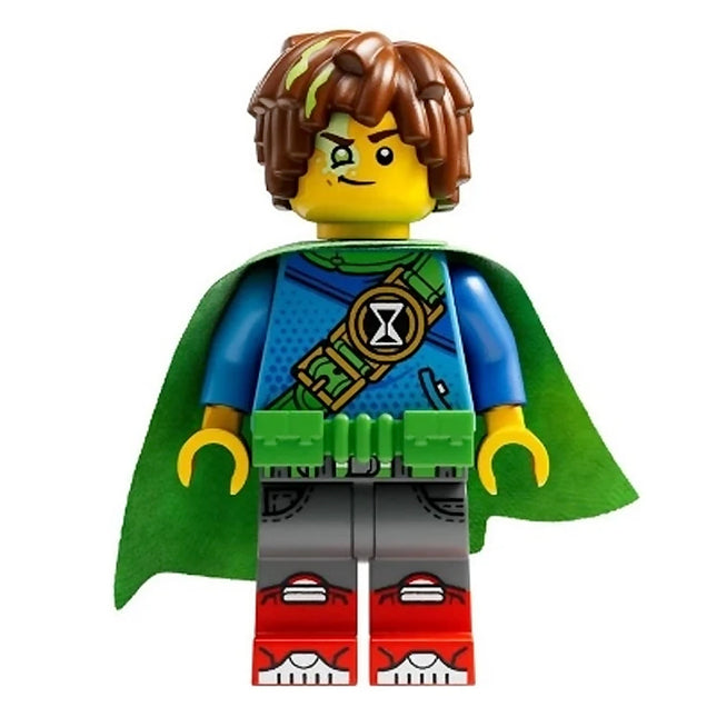 LEGO Minifigure - Mateo - Dark Azure Robe, Bright Green Utility Belt and Cape [DREAMZzzz]