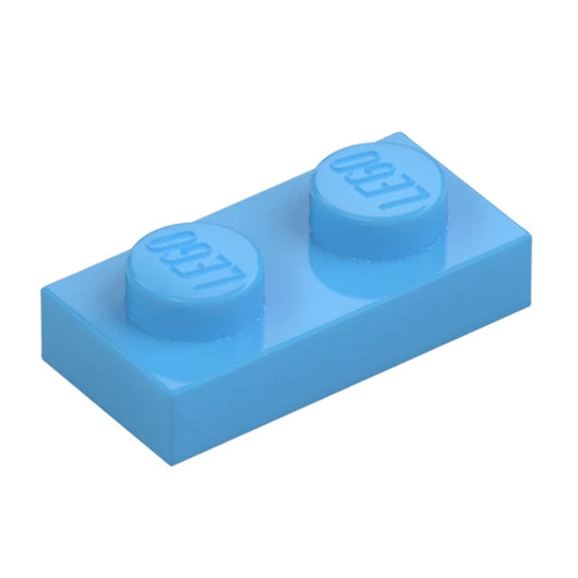 LEGO Plate, 1 x 2, Medium Blue [3023] 4179825