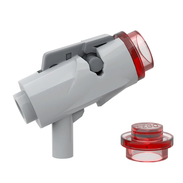 LEGO Minifigure Accessory - Weapon Minifigure, Gun, Mini Blaster / Shooter, Light Grey [15391c01]