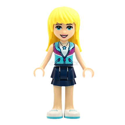LEGO Minifigure - Friends Stephanie - Layered Skirt, Purple Jacket, Tan Neckline [FRIENDS]