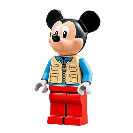 LEGO Minifigure - Mickey Mouse - Tan Safari Vest, Medium Blue Shirt [DISNEY] Limited Edition