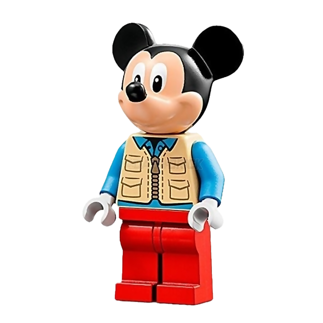 LEGO Minifigure - Mickey Mouse - Tan Safari Vest, Medium Blue Shirt [DISNEY] Limited Edition