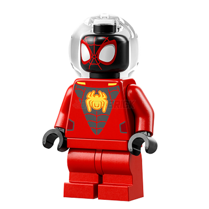 LEGO Minifigure - Spider-Man (Miles Morales) - Red Suit, Medium Legs [MARVEL]