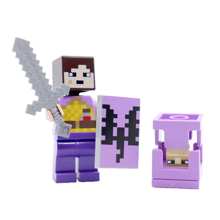 LEGO MINECRAFT: End Warrior with Shulker and Chorus Plant, Paper Bag (2024) [662413]