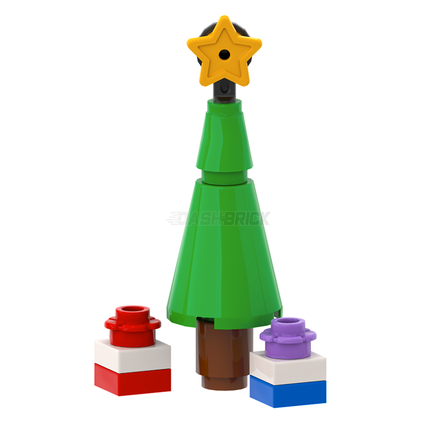 LEGO "Christmas Tree" - Mini-Build, Star, 2 Presents [MiniMOC]