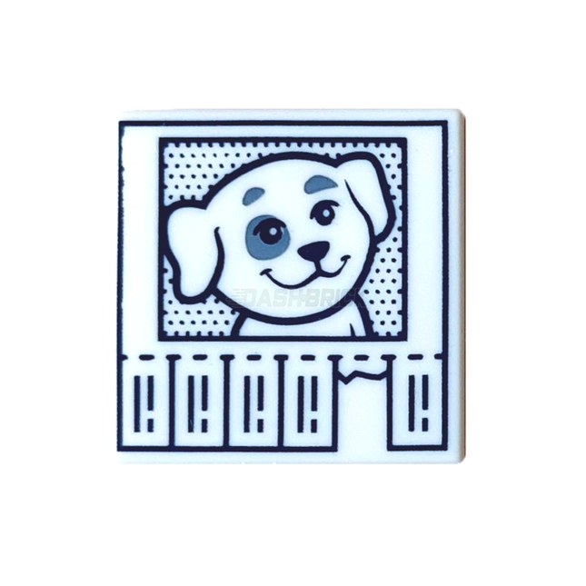 LEGO Minifigure Accessory - Lost Dog/Puppy Flyer, Phone Number Tear-Offs [3068bpb2126] 6416595