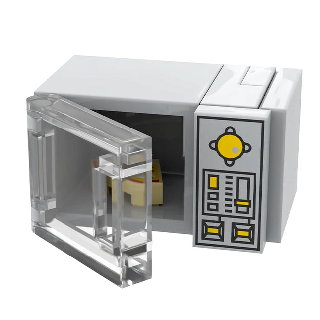 LEGO "Microwave" - Electronic Oven, with Pizza [MiniMOC]