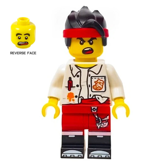 LEGO Minifigure - "Monkie Kid" - White Open Shirt, Untucked (2020) [MONKIE KID] mk007
