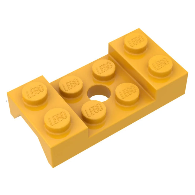 LEGO Vehicle, Mudguard 2 x 4 with Arch Studded with Hole, Bright Light Orange [60212] 6178471