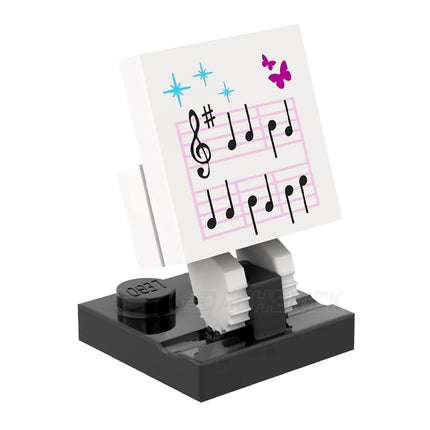 LEGO Minifigure Accessory - Music Notes on Stand [MiniMOC]