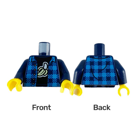 LEGO Minifigure Part - Torso, Flannel Shirt, Peeled Banana [973pb3774c01] 6275889
