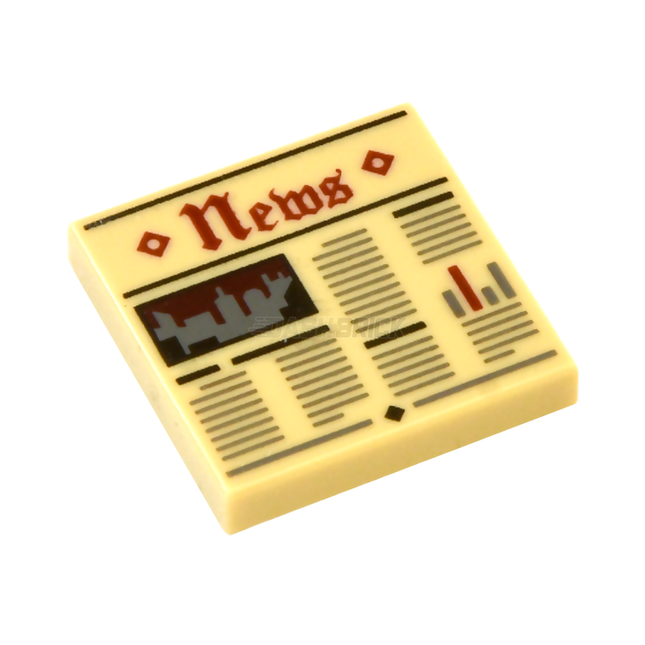 LEGO Minifigure Accessory - Newspaper 'News', Old Fashion [3068bpb0951] 6135300
