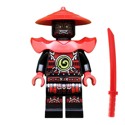 LEGO Minifigure - Stone Army Swordsman - Red Face (2016) [NINJAGO]