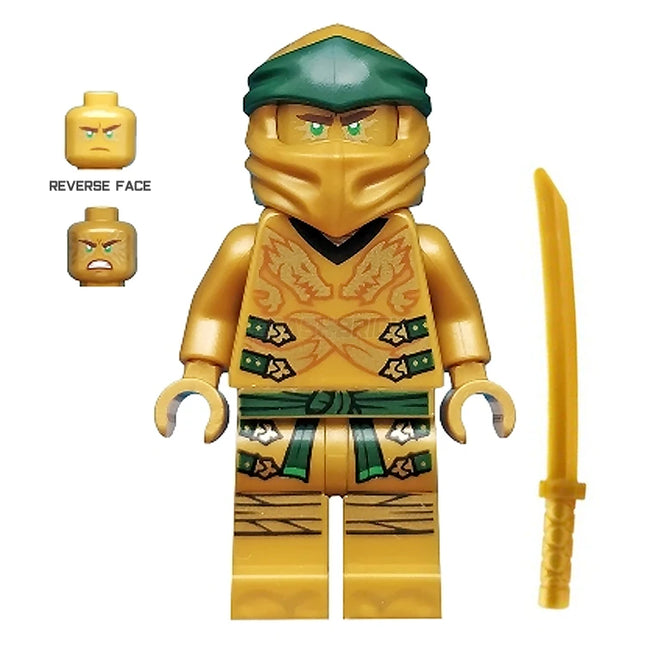 LEGO Minifigure - Lloyd (Golden Ninja) - Legacy, Pearl Gold Head (2019) [NINJAGO]