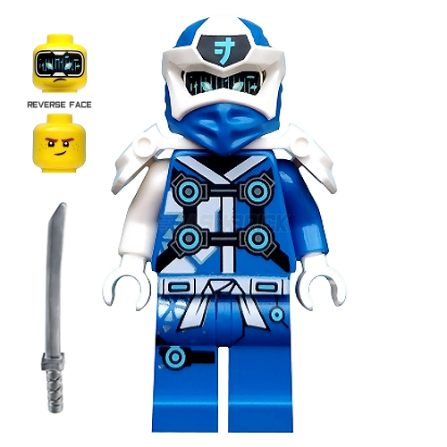LEGO Minifigure - Jay - Digi Jay, Armor Shoulder (2020) [NINJAGO]