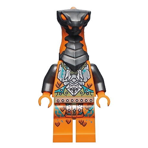 LEGO Minifigure - Boa Destructor - Breastplate Torso, Pearl Dark Gray Head [NINJAGO]