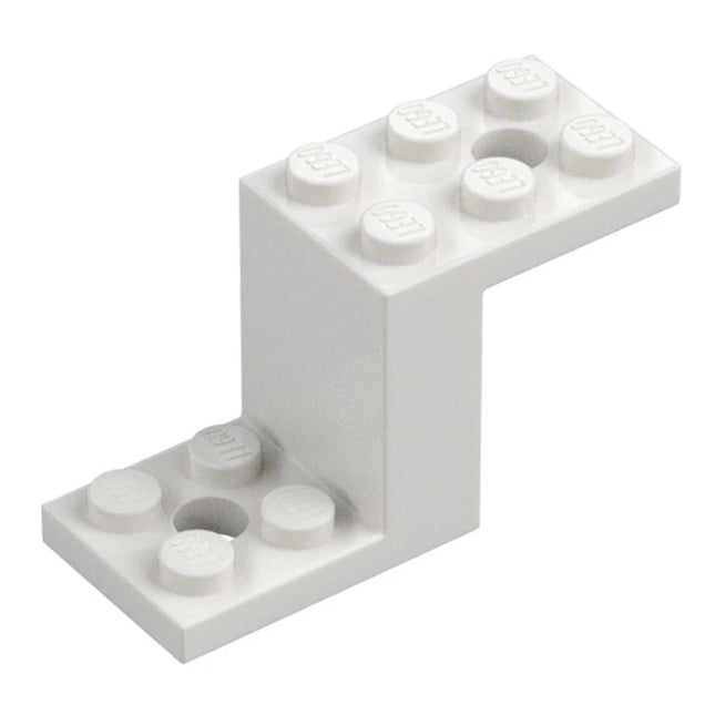 LEGO Bracket 5 x 2 x 2 1/3 with 2 Holes and Bottom Stud Holder, White [76766] 6310374
