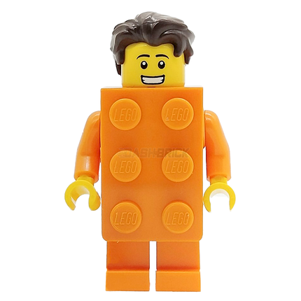 LEGO Minifigure - Orange Brick Costume Guy [BAM]