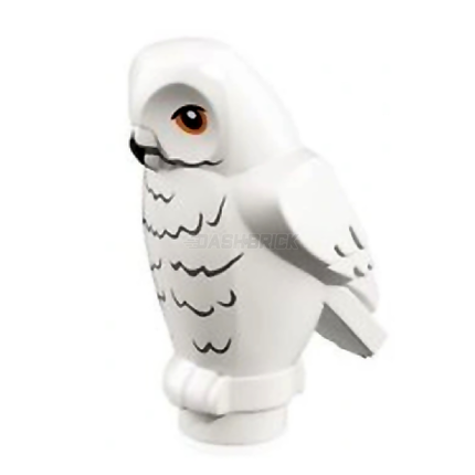 LEGO Minifigure Animal - Owl, White (Hedwig) [92084pb03]