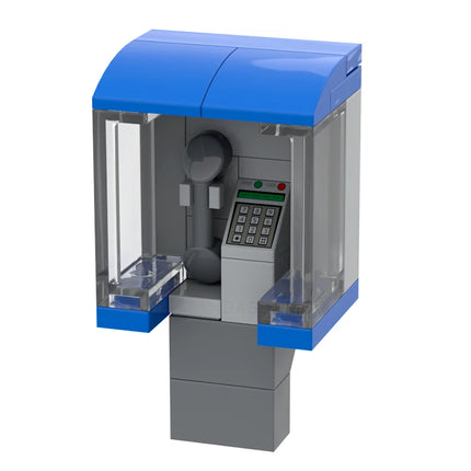 LEGO "Public Phone" - City Street Telephone Booth, Blue [MiniMOC]