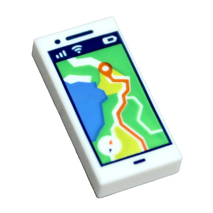 LEGO Minifigure Accessory - Tile, Smartphone/Cell/Mobile Phone, GPS Map on Screen [3069pb1397] 6542056