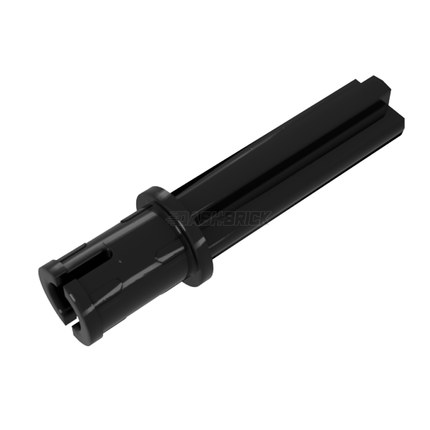 LEGO Technic, Axle 2L with Pin with Friction Ridges, Black [18651] 6089119