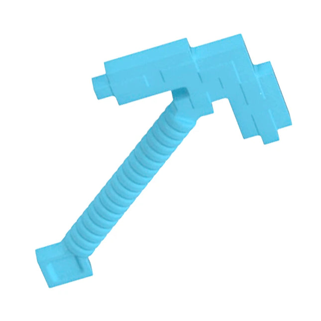 LEGO Minifigure Accessory - Minecraft Pickaxe Pixelated, Medium Azure [18789] 6093629