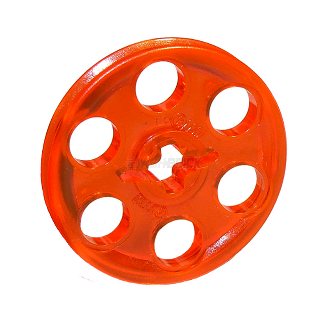 LEGO Technic Wedge Belt Wheel (Pulley), Trans-Orange [4185] 6430977