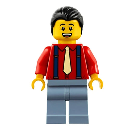 LEGO Minifigure - "Uncle Qiao" Tie, Suspenders, Smile (2020) [MONKIE KID] mk009