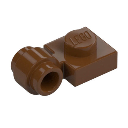 LEGO Plate, Modified 1 x 1 with Light Attachment - Thick Ring, Reddish Brown [4081b] 6347749
