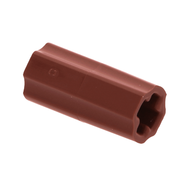 LEGO Technic, Axle Connector 2L (Smooth with x Hole + Orientation), Reddish Brown [6538c] 4531751