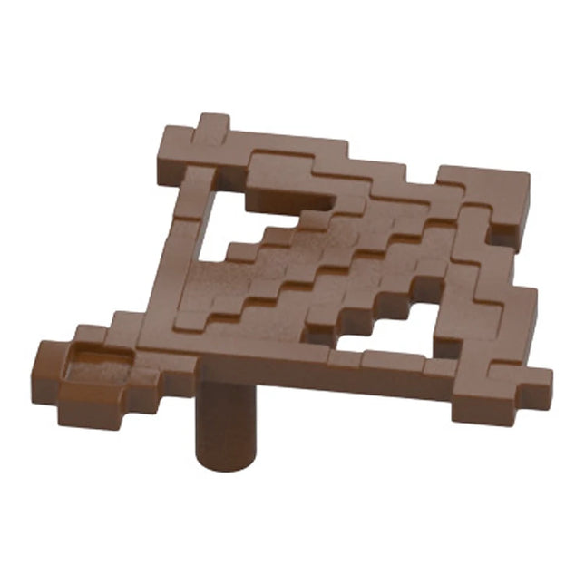LEGO Minifigure Accessory - Weapon Crossbow with Arrow Pixelated (Minecraft), Reddish Brown [65510] 6288630