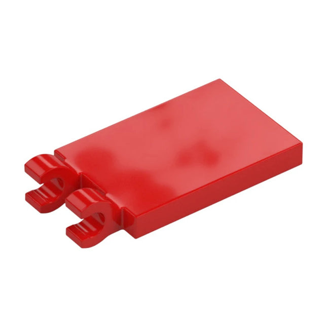 LEGO Tile, Modified 2 x 3 with 2 Clips, Red [30350b] 6360130