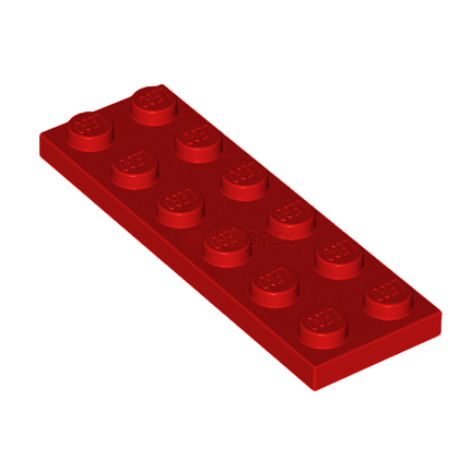 LEGO Plate 2 x 6, Red [3795] 379521