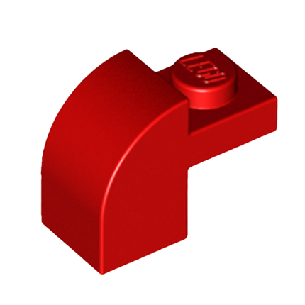 LEGO Slope, Curved Arch 2 x 1 x 1 1/3, Recessed Stud, Red [6091]