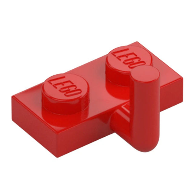 LEGO Plate, Modified 1 x 2, Bar Arm Up, Red [88072] 6261351