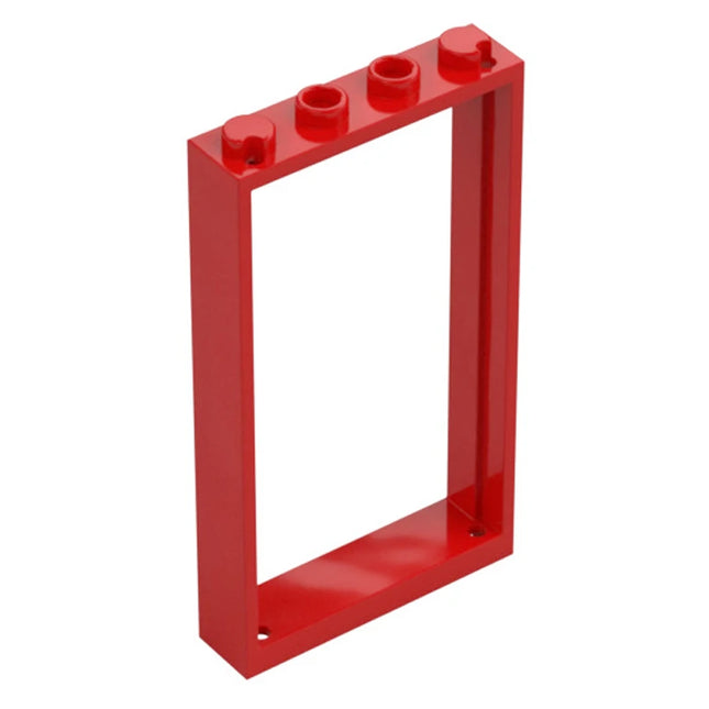 LEGO Door Frame 1 x 4 x 6, Two Holes, Red [60596 / 40289] 6262946