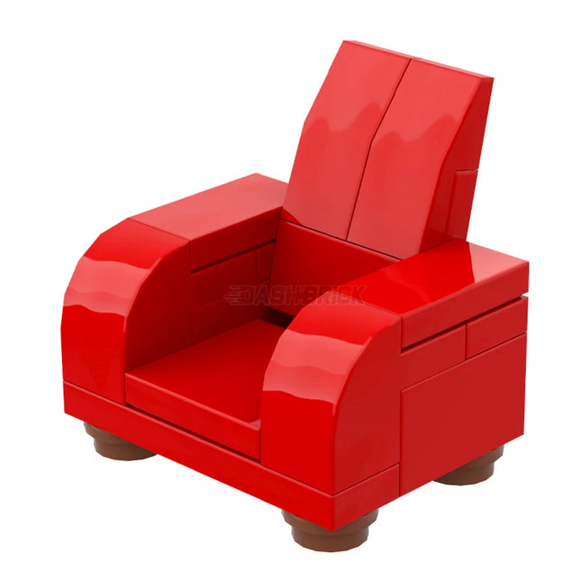 LEGO "Easy Recliner" - Adjustable Sofa Chair, Red [MiniMOC]