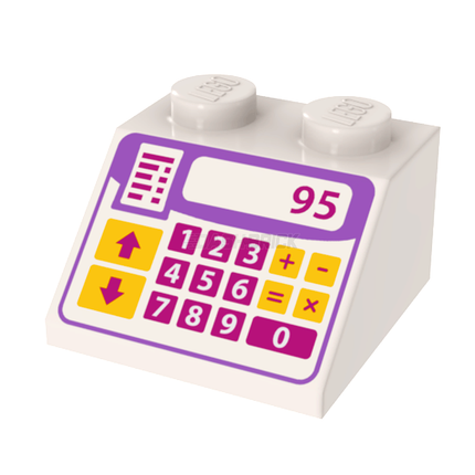 LEGO Minifigure Accessory - Cash Register, Calculator, Magenta [3039pb092]
