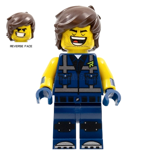 LEGO Minifigure - Rex Dangervest, Eyes Closed/Large Lopsided Grin [The LEGO Movie]