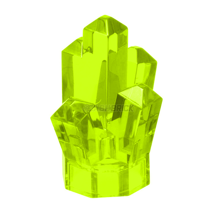 LEGO Rock 1 x 1 Crystal 5 Point, Trans-Bright Green [52] 6170292