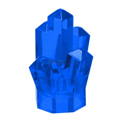 LEGO Rock 1 x 1 Crystal 5 Point, Trans-Dark Blue [52] 6236962