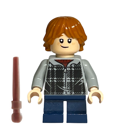 LEGO Minifigure - Ron Weasley - Plaid Hoodie (2018) [HARRY POTTER]