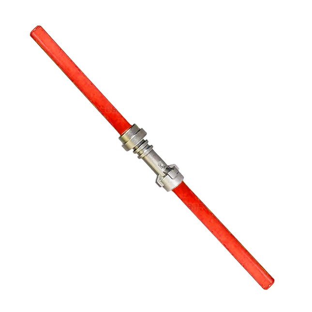LEGO Minifigure Weapon - Lightsaber, Double-Bladed, Trans-Red [Star Wars]