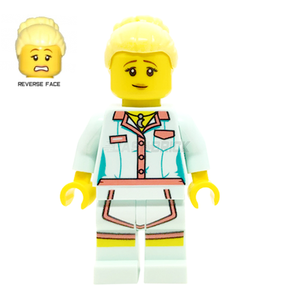LEGO Minifigure - "Sally", Female/Woman, Diner Uniform [CITY/HIDDEN SIDE]