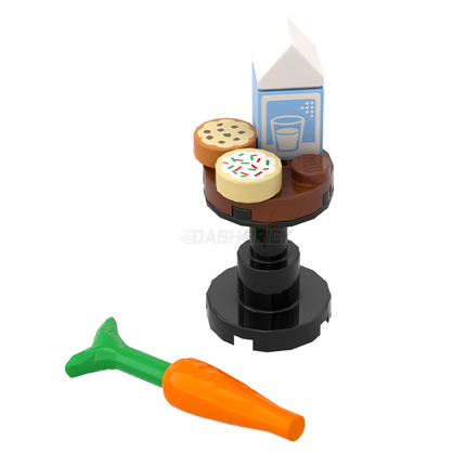 LEGO "Santa Snacks" - Cookies, Milk and Carrot for the Reindeers [MiniMOC]