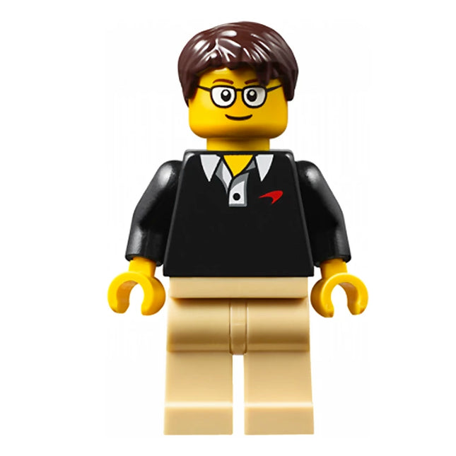 LEGO Minifigure - McLaren 720S Driver / Designer (2017) [SPEED CHAMPIONS]