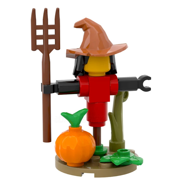 LEGO "Scarecrow" - Farmer Straw Man, Pumpkin Patch [MiniMOC]